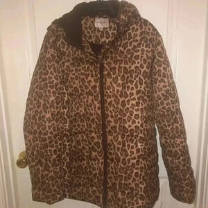 Leopard out door-spirit winter- coat sz m
